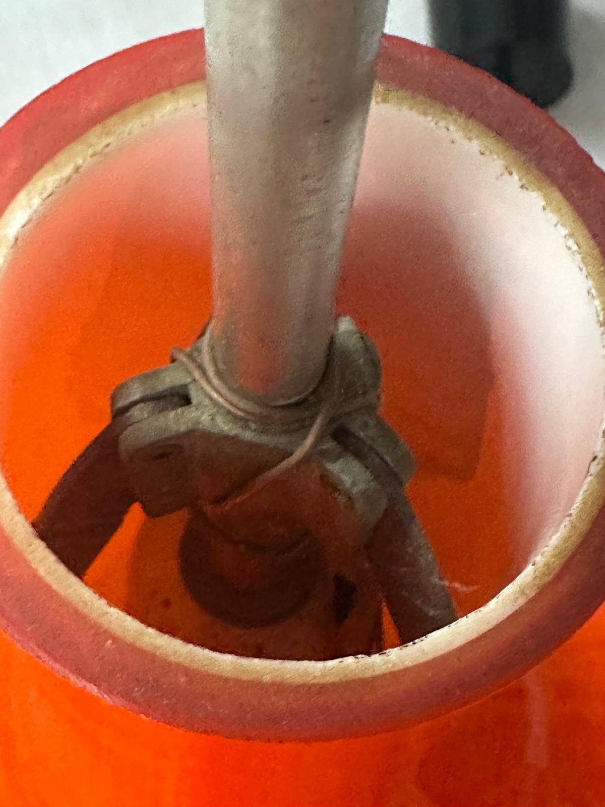 Suspension "Tulip" orange Peill & Putzler, Germany 1960-70