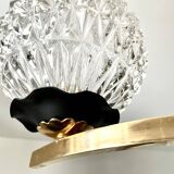 Chandelier 3 brass lights 1950