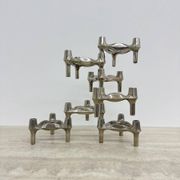 Large XL candlestick by Fritz Nagel & Ceasar Stoffi, manufactured by BMF, 1960s