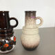 Set of three 1970s pottery fat lava "vienna" vases made by Scheurich, Germany
