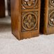 Table basse bois sculpté et marbre