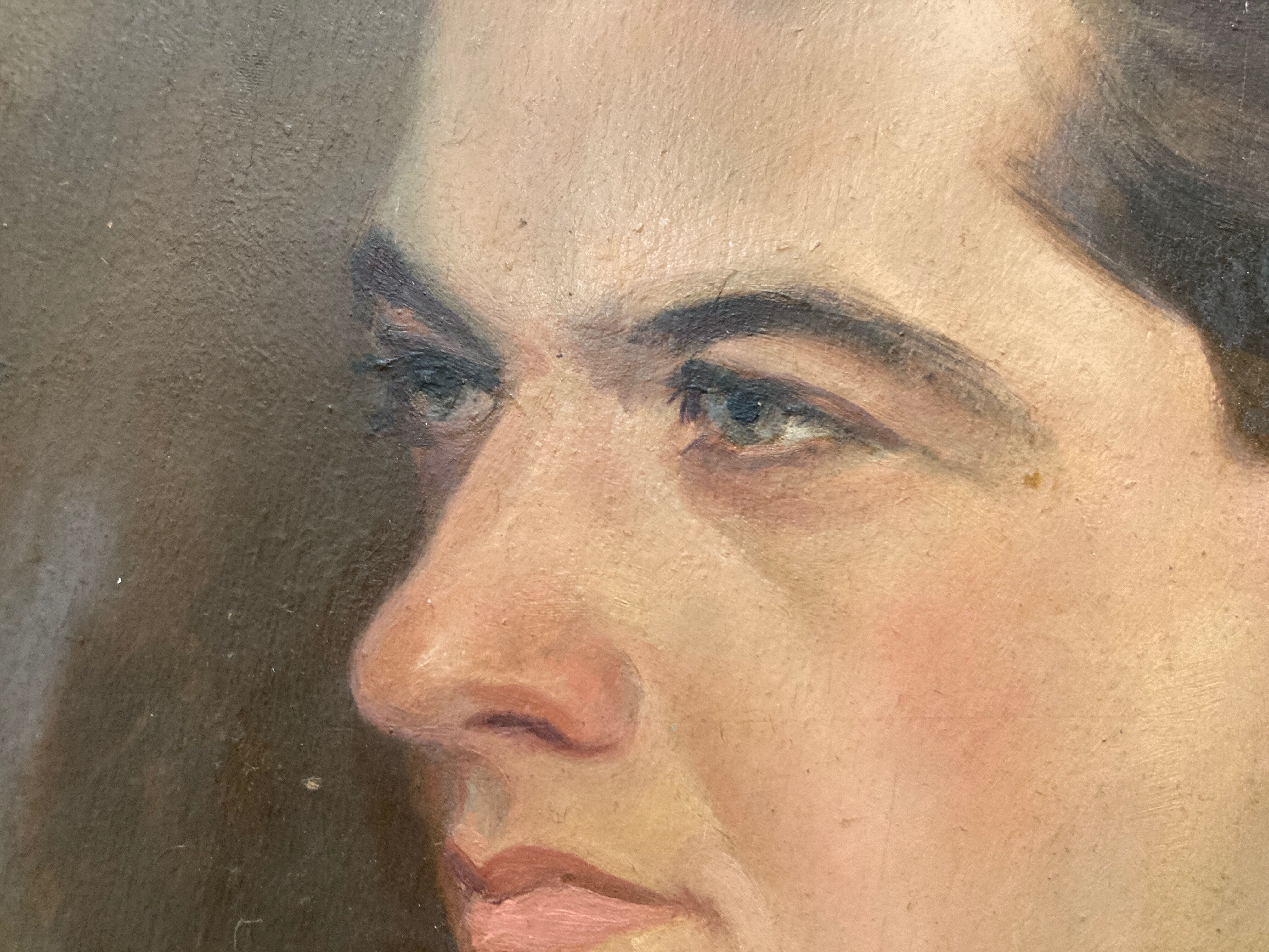 Portrait of the Clear-Eyed Man Oil on Wood 1947
