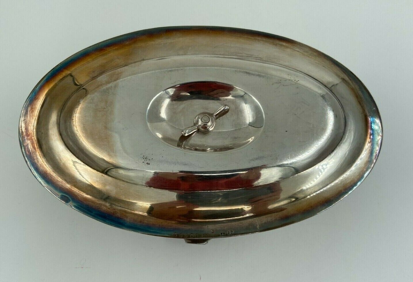 Silver metal sausage 88595 poincon double piedouche net