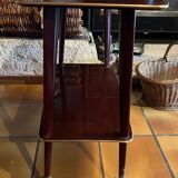 Varnished mahogany server