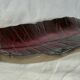 Vintage 1980s ceramic dish in the shape of a banana leaf