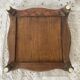 Art Nouveau wood and ceramic trivet