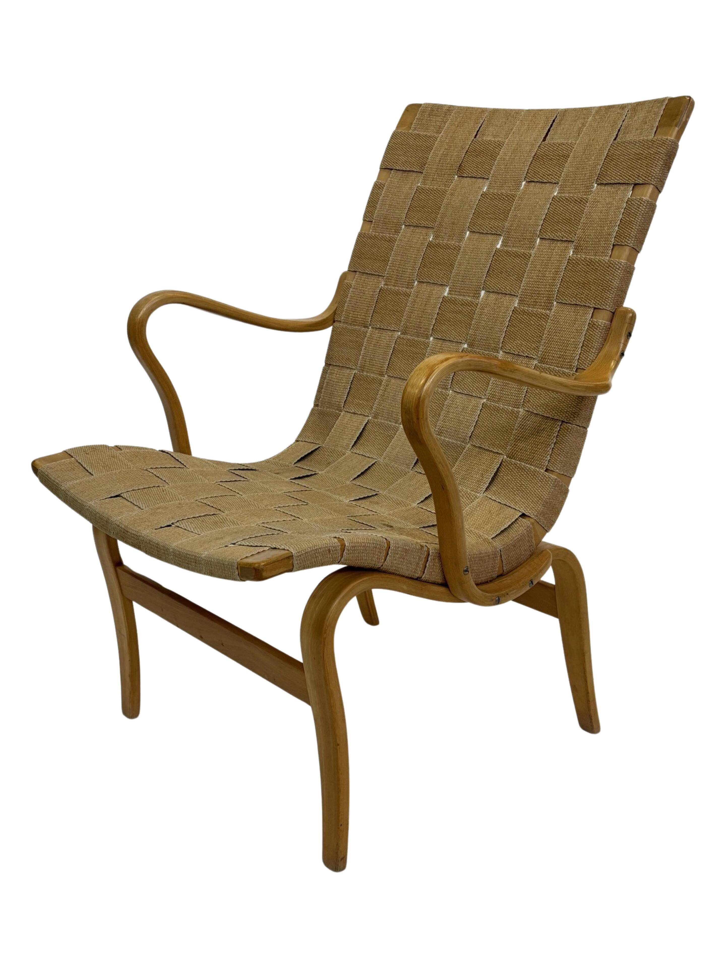 Paire de fauteuils originaux Mid Century modèle "Eva" par Bruno Mathsson 1971 Suède