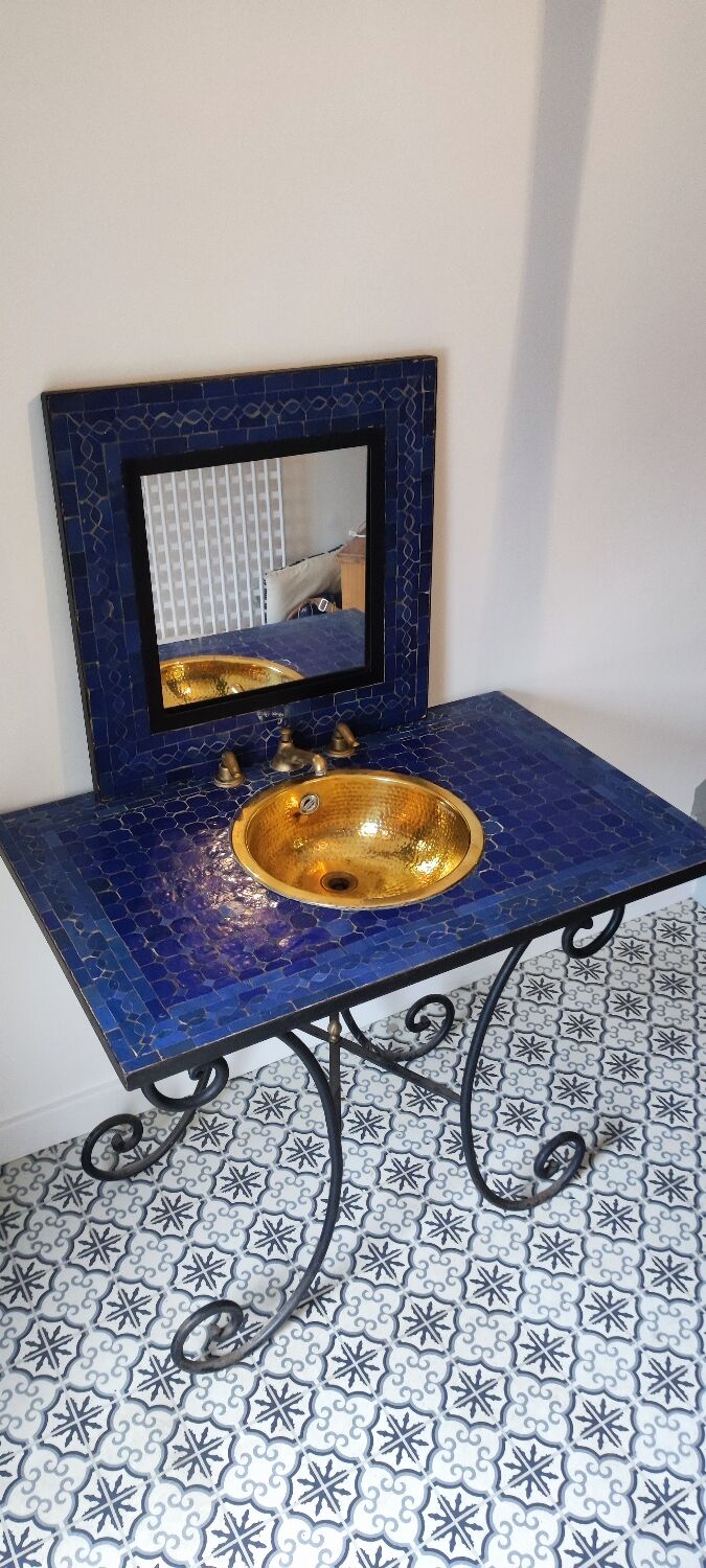 Meuble salle de bain, vasque et miroir