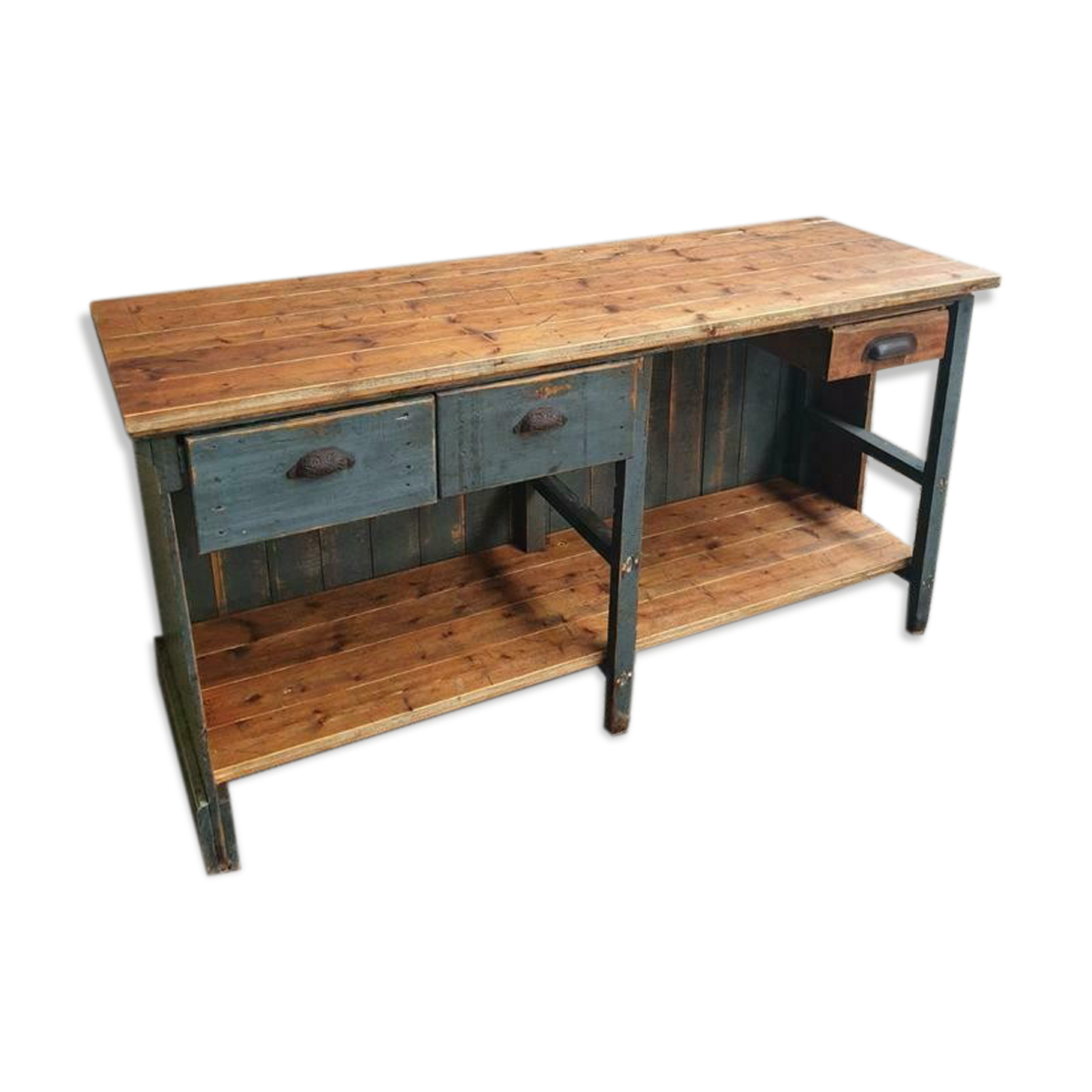 Antique shop counter