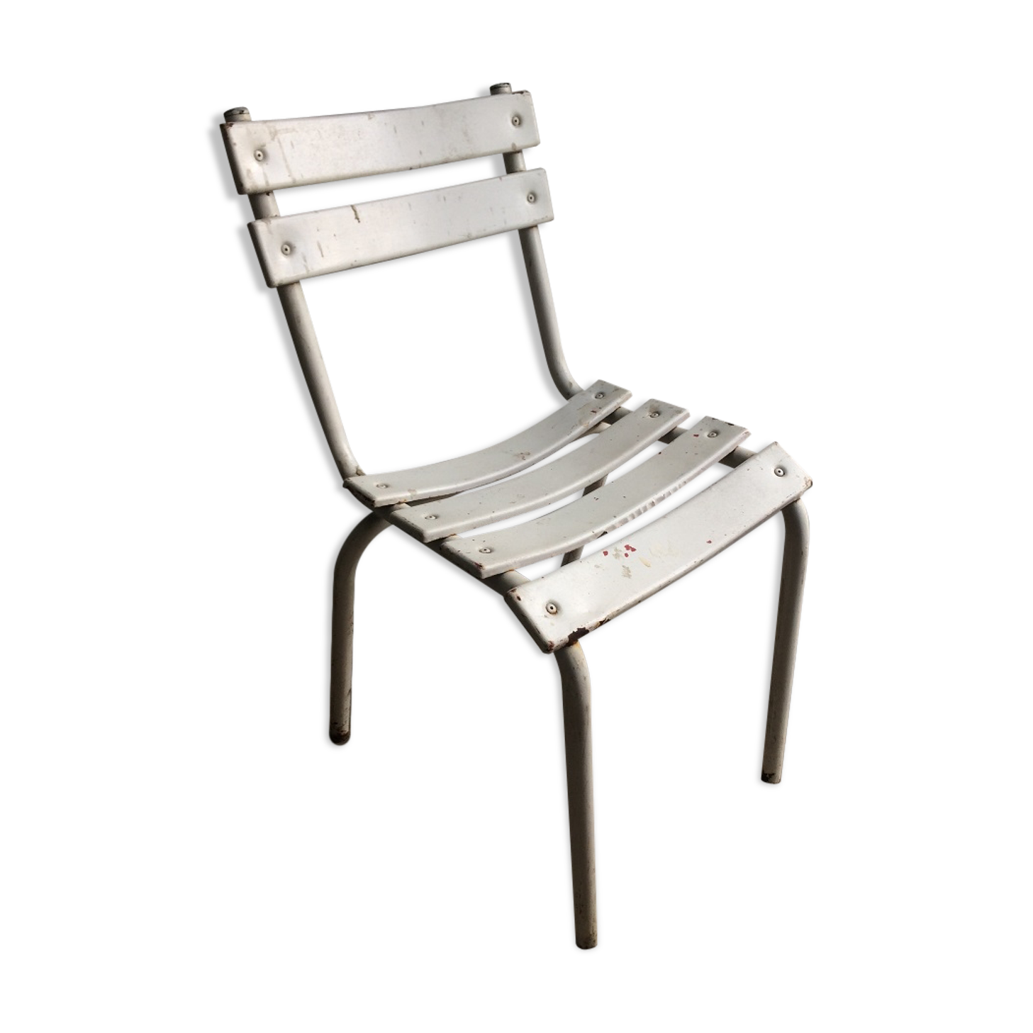 Chairs all steel in their original patina.