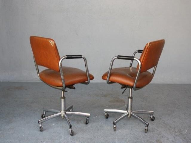 pair of armchairs vintage 1970 Tubulars