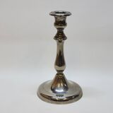 Bougeoir ancien en métal argenté