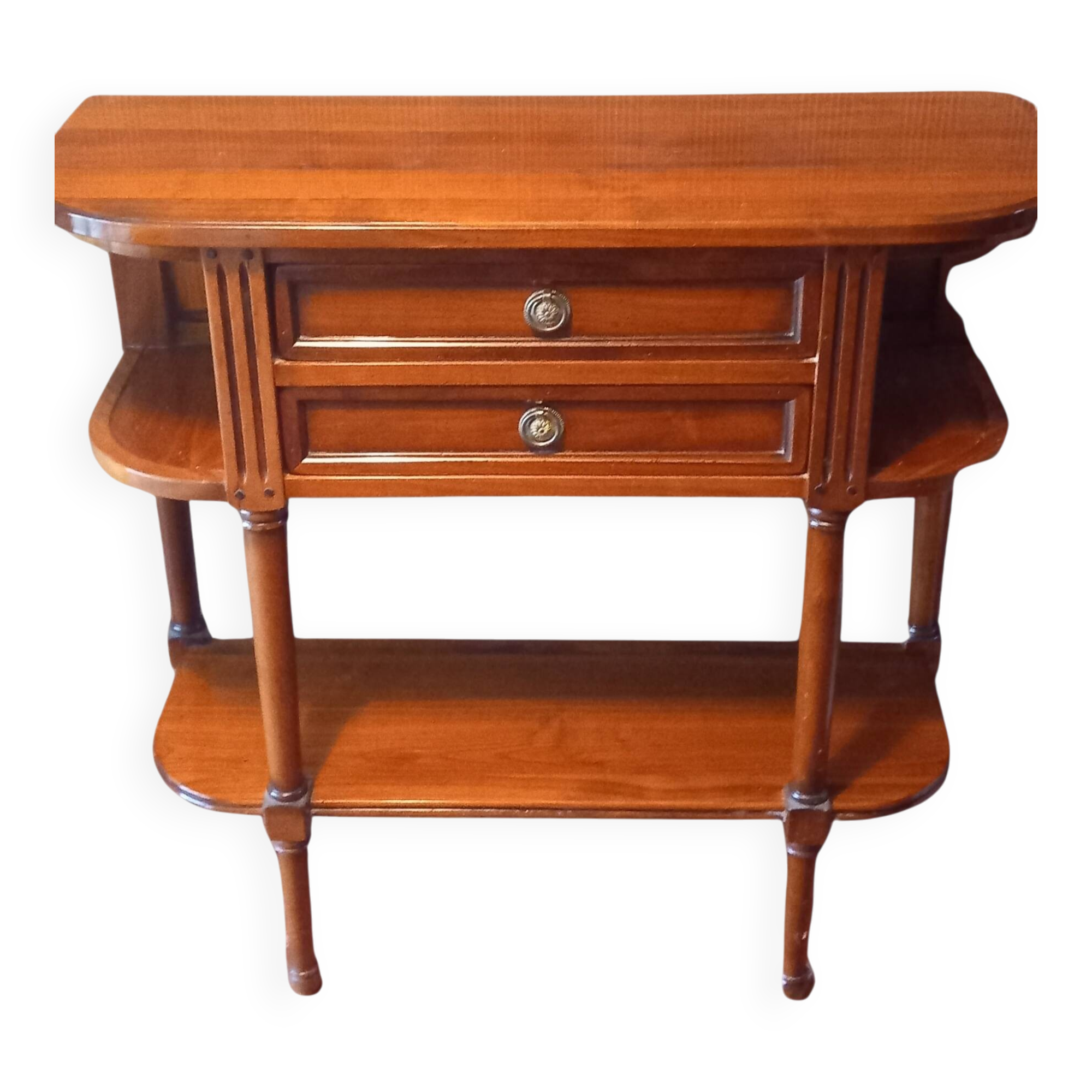 Chest of drawers, console in cherry wood