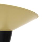 Floor lamp with white metal reflector, 1940s