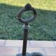 Vintage brass umbrella stand, walking stick holder