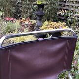 Leather designer chair - Biscia model - Pascal Mourgue