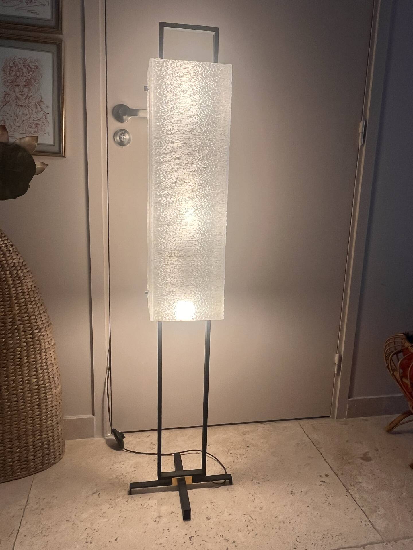 1960s design floor lamp for Arlus