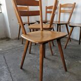 Set of 6 vintage chairs 1960 bistro