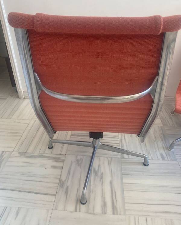 Vitra armchair and footrest set