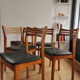 Set 5 vintage Scandinavian chairs
