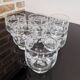 Set of 6 water glasses decorated with grapes and vine branches France