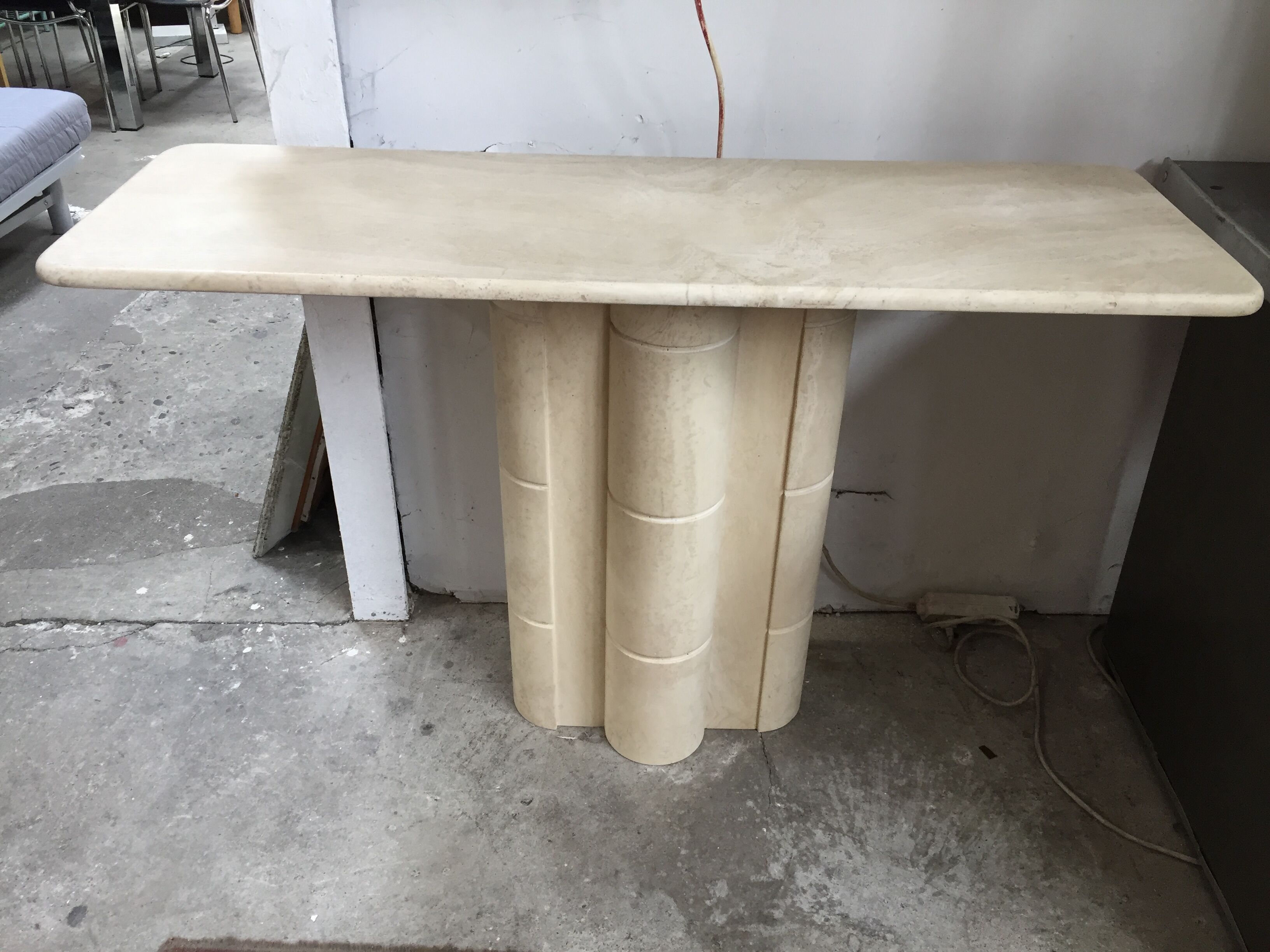 Travertine console years 70/80