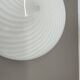Large 38cm "swirl" murano glass ceiling wall light by vetri murano, italy, 1970s