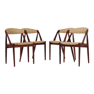 Teak chairs by Kai Kristiansen model 31 1970s