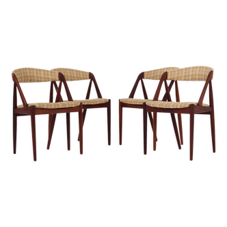 Chaises en teck par Kai Kristiansen modèle 31 années 1970