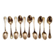 10 Christofle pearl model spoons