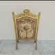 Louis XVI period 18th century fireplace screen in gilded wood