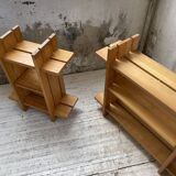 4 solid elm shelves Maison Regain