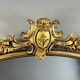 Grand Miroir à Fronton En Bois Sculpté Et Doré, Style Napoléon III