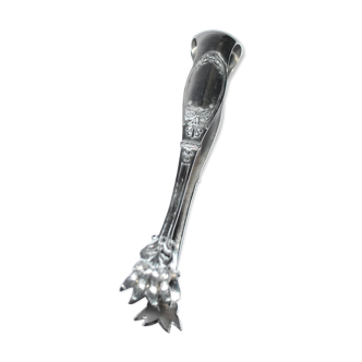 Empire Silver Metal Clawed Sugar Tongs Neoclassical Ice Tongs