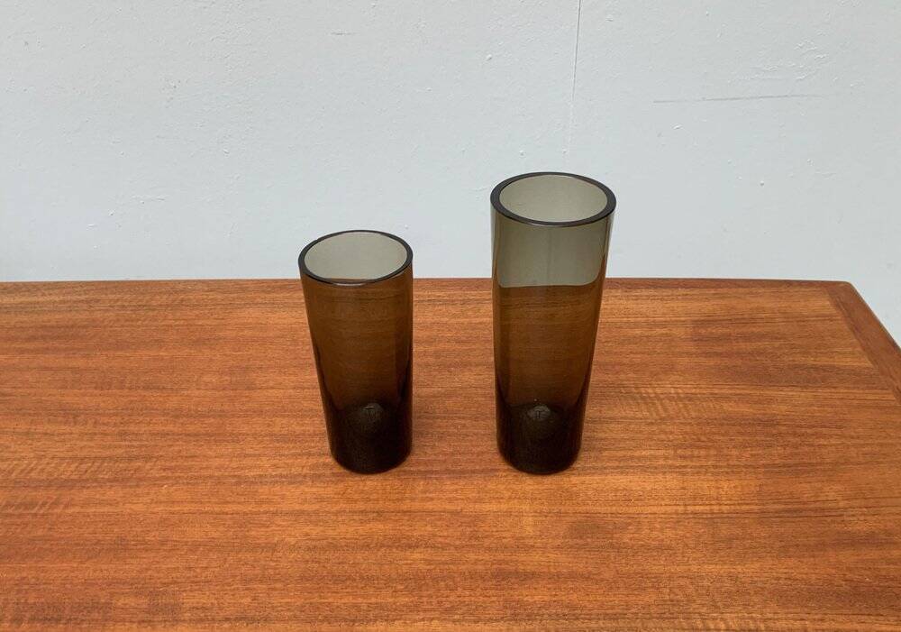 Vintage German Glass Vases Fortuna Line by Rosenthal, Set of 2