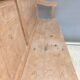 Cotentin church pew with missal door