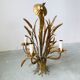 Chandelier ears of wheat in gilded metal, circa 1960