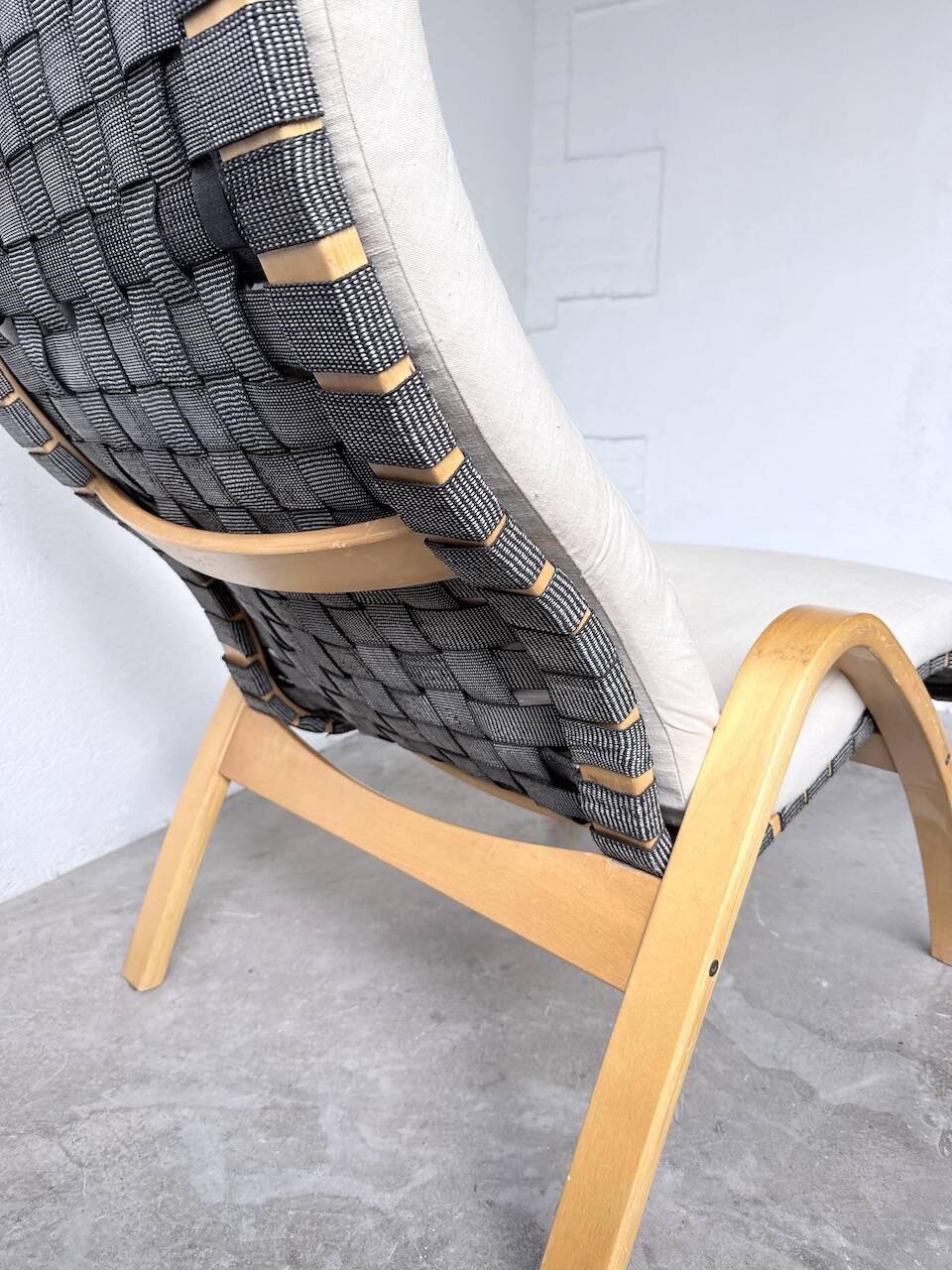 Transat hêtre bois courbé Ikea vintage Kim Samson