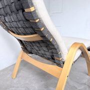 Ikea vintage Kim Samson curved beech wood deck chair