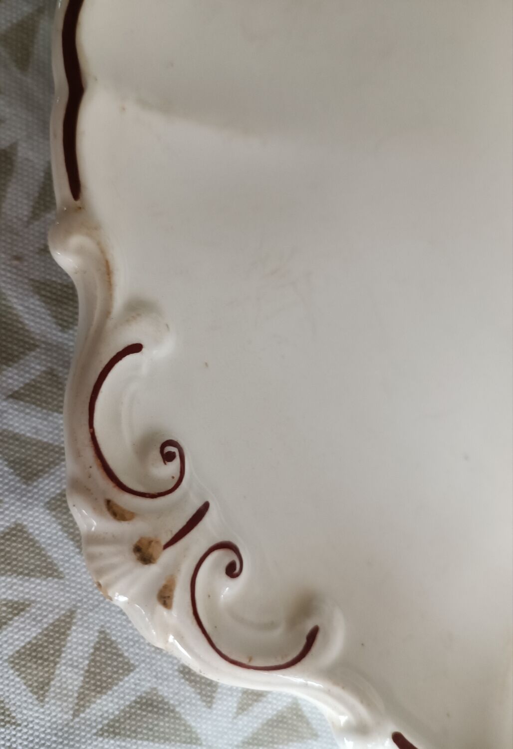 Ivory dish and ravier Villeroy & Boch