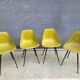 4 chaises Coccinelle René-Jean Caillette pour Steiner 1950