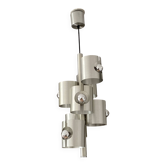 Suspension Polam Bielsko. 1970. Space age. Brushed stainless steel.