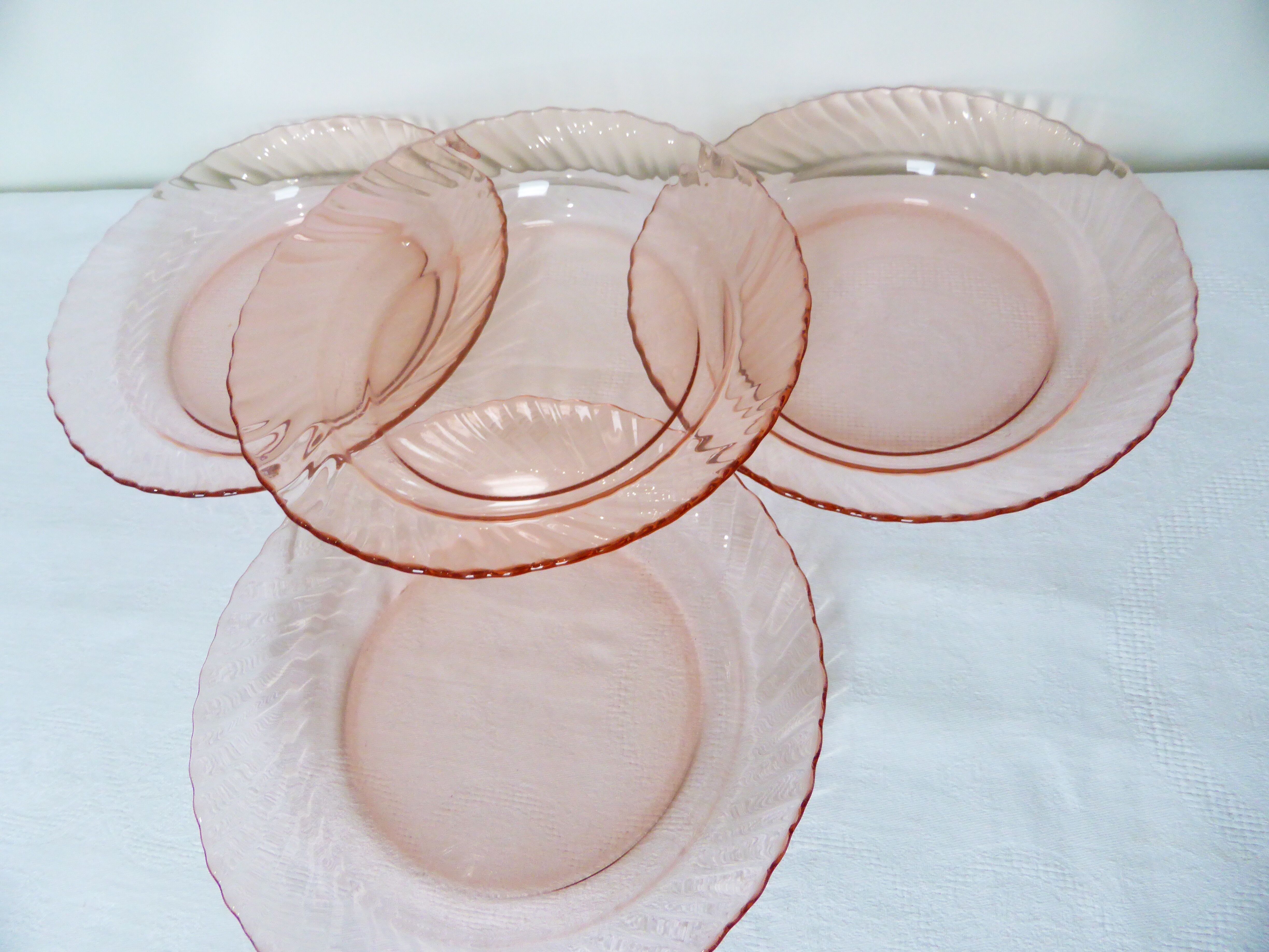 4 hollow plates Luminarc model Rosaline