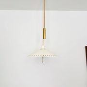 Unique Pendant Lamp with Counterweight by Vereinigte Werkstätten München