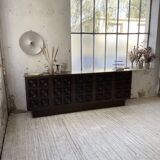 Brutalist sideboard attributed to De Coene, 1970s