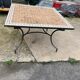 Table d'extérieure fer forgé