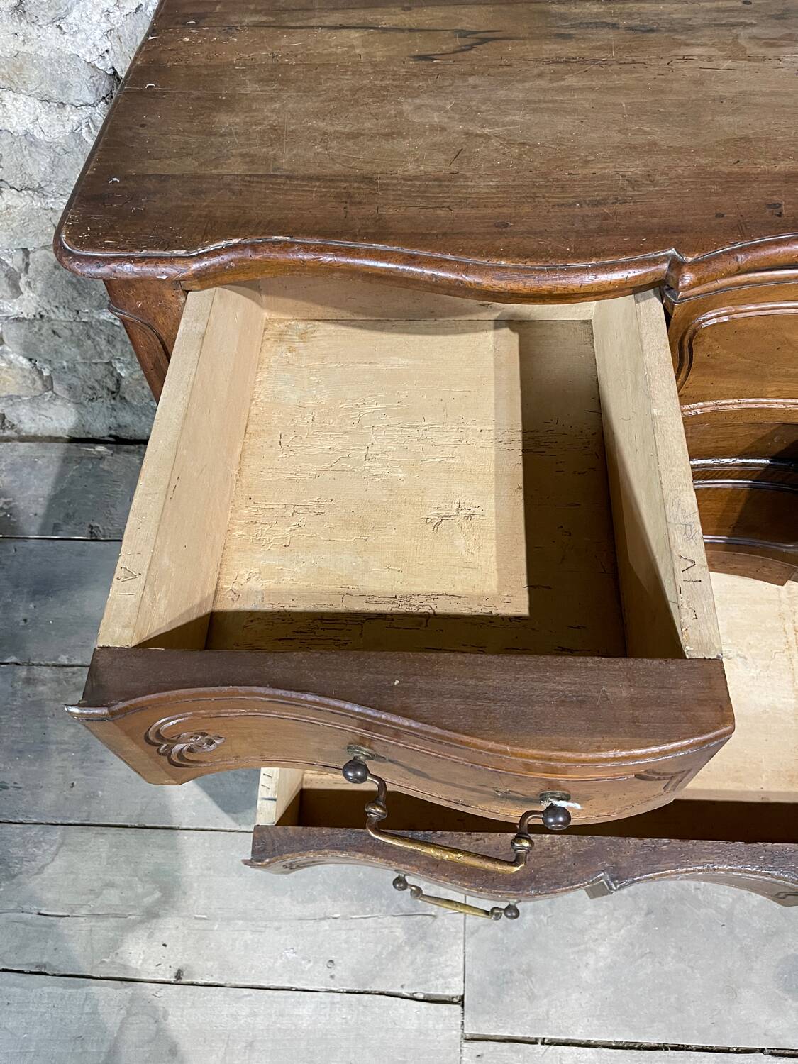 19th century crossbow chest of drawers.