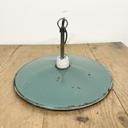 Industrial petrol enamel pendant light, 1970s