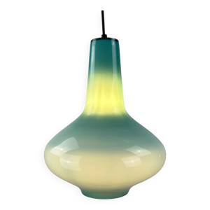 suspension en verre bleu