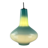 Light blue glass suspension by Massimo Vignelli for Venini, 1950